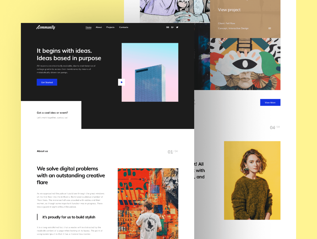 时尚的网站模板[Fig,HTML]插图
