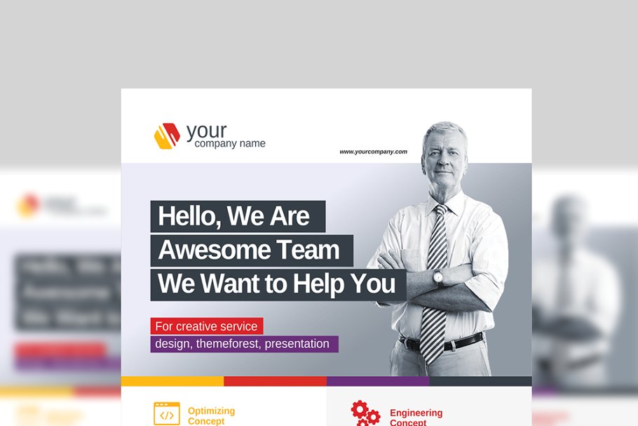 多用途商务合作传单海报模板合集 Corporate Flyer Pack插图(3)