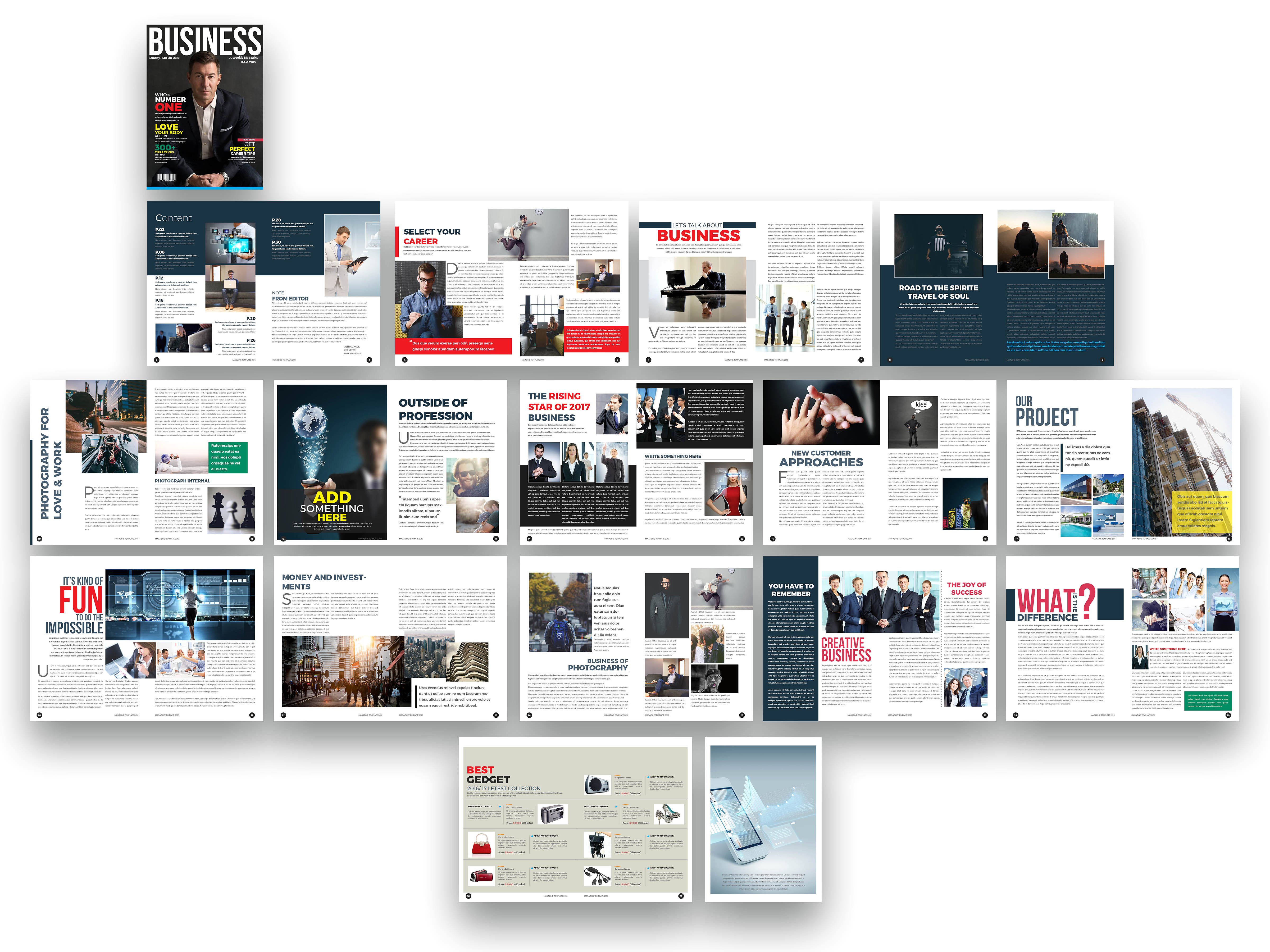 32页干净、极简的商业化杂志模板下载[indd]插图(7)