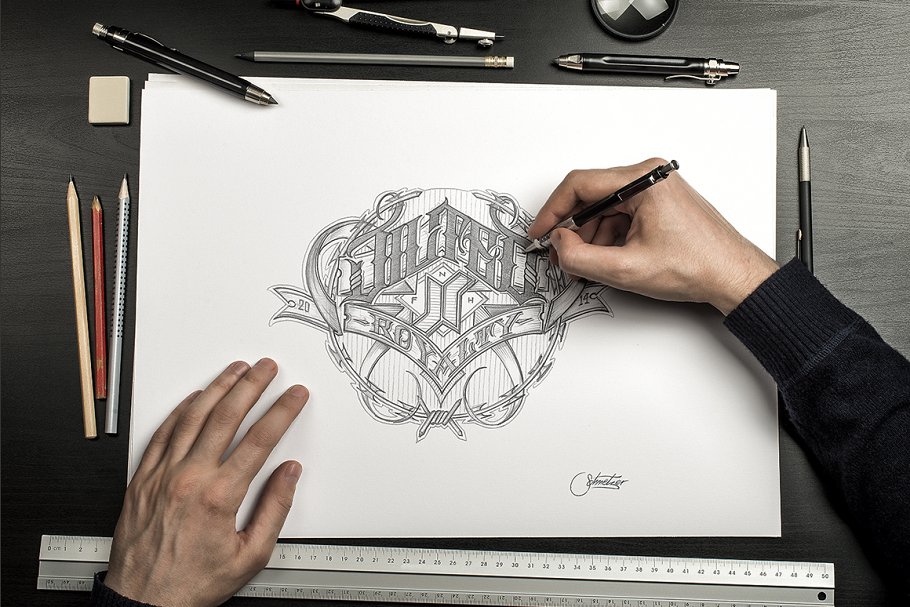 素描/手绘作品展示样机模板 Sketch / Hand Drawn Mockup Set插图(3)