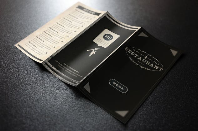 复古优雅餐厅菜单设计PSD模板 Elegant Food Menu 10 Illustrator Template插图(2)