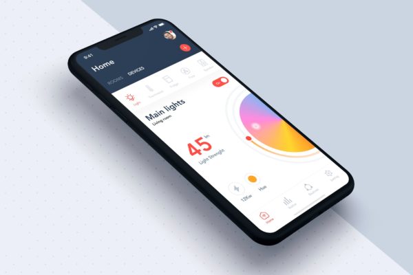 智能家居APP概念UI设计模板 Smart Home App UI Concept