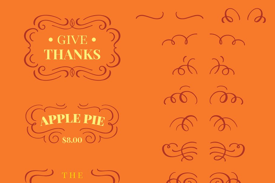 150+秋季插图和剪贴画元素 An American Autumn插图(4)