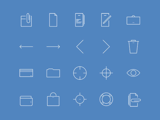 Aircons 细线图标素材之家精选sketch素材