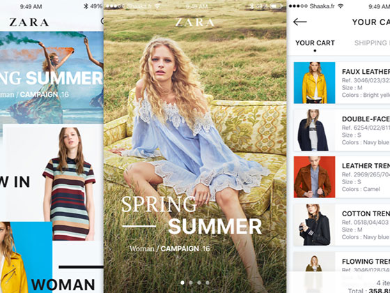 Zara iOS 应用概念设计素材之家精选sketch素材