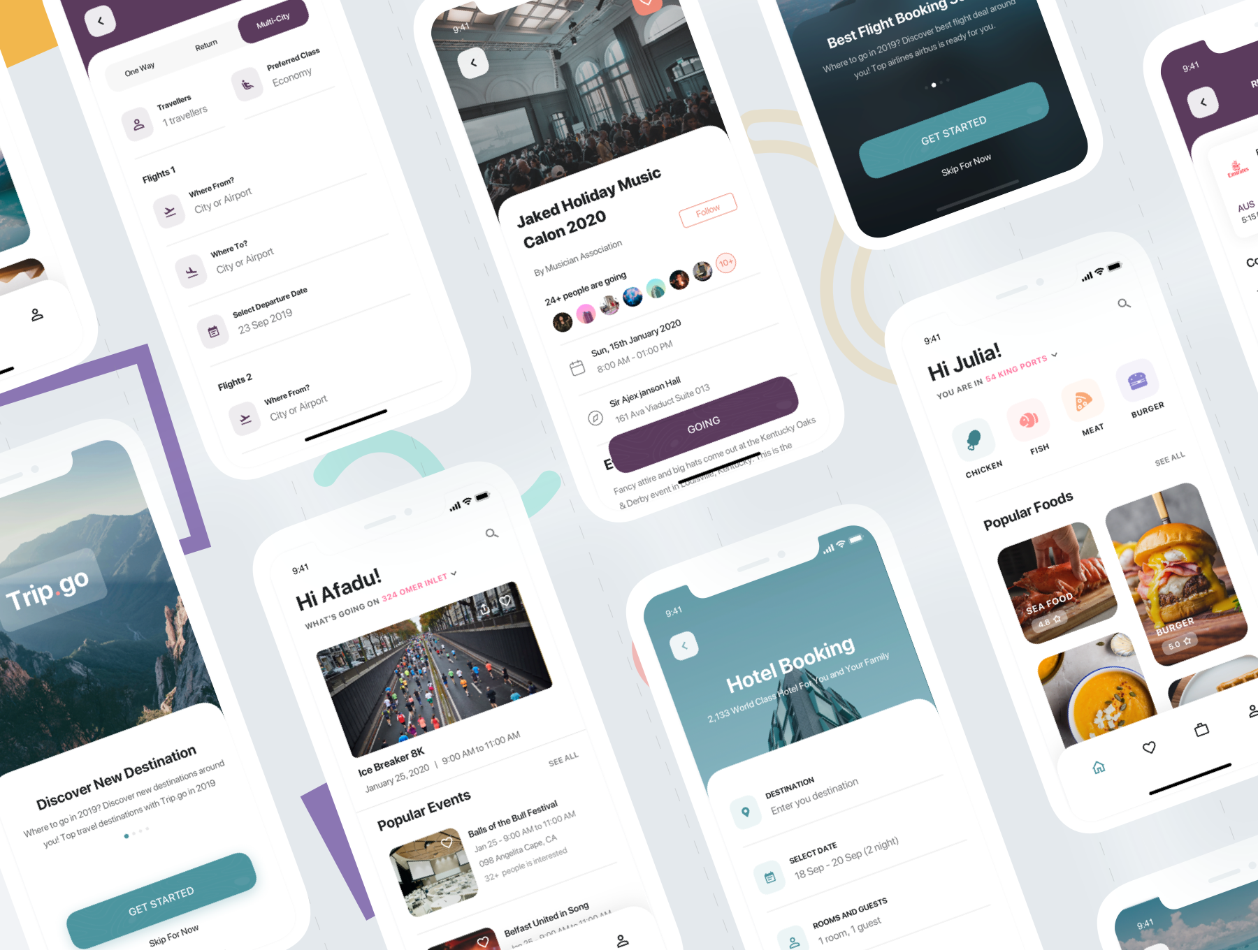 素材库下午茶：旅游旅行类App UI套件[XD,Fig,Sketch]插图(1)