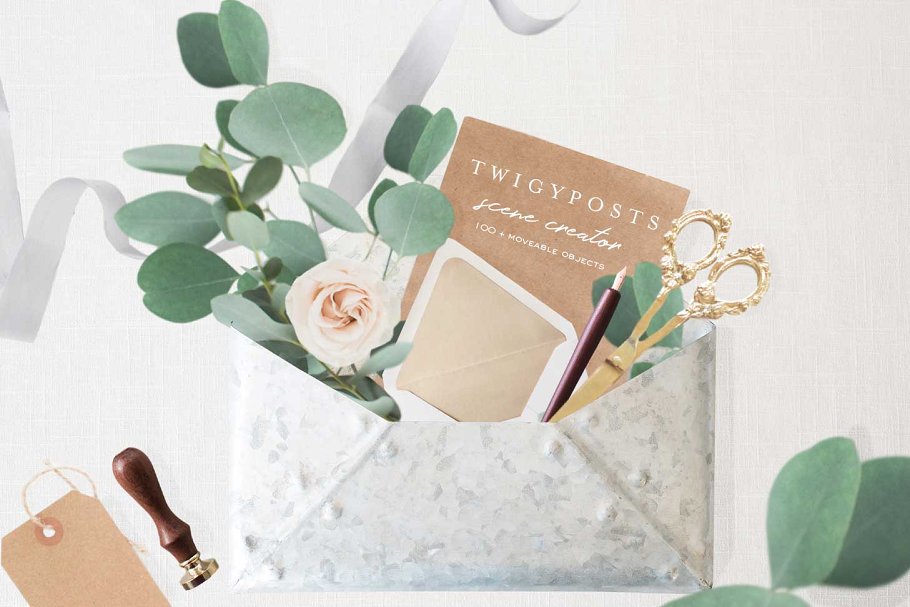 文具主题可编辑场景模板 Movable Scenes | Stationery Mockups插图(2)