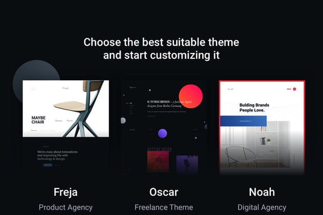 创意代理业务网站/自由职业者个人网站设计UI模板 Triple – Creative Multi-Purpose Portfolio Template插图(1)