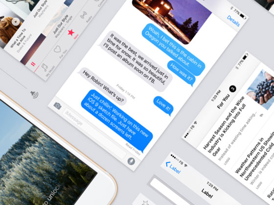 Facebook iOS 9 GUI素材之家精选sketch素材