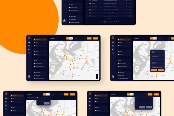 美食主题网站/平台餐厅管理界面UI设计模板 29Foodie Food Admin Restaurant Ui – FP