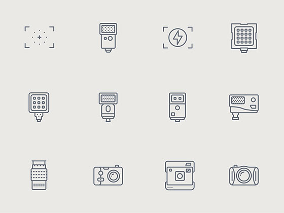 100 枚摄影元素图标素材之家精选sketch素材