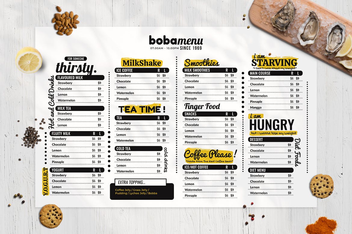 西式咖啡店/面包店/蛋糕店素材库精选菜单模板v6 Resto Food Menu Vol. 6插图