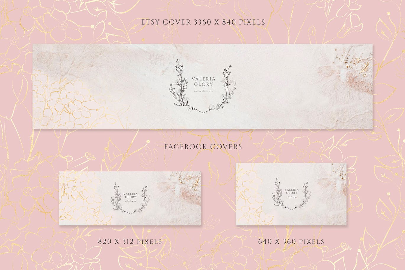 高端女性饰品品牌设计素材套装 Pre-made Logo ~ Branding Kit插图(9)