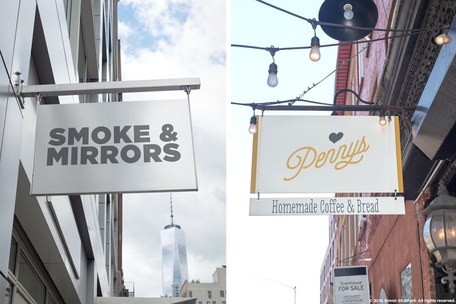 超有范的店招样机合集第三波 Shop sign mockup 3 for photoshop插图(3)