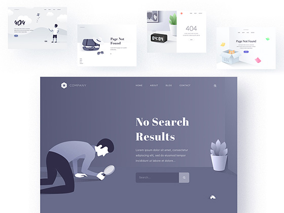 11 枚网页空状态界面素材之家精选sketch素材