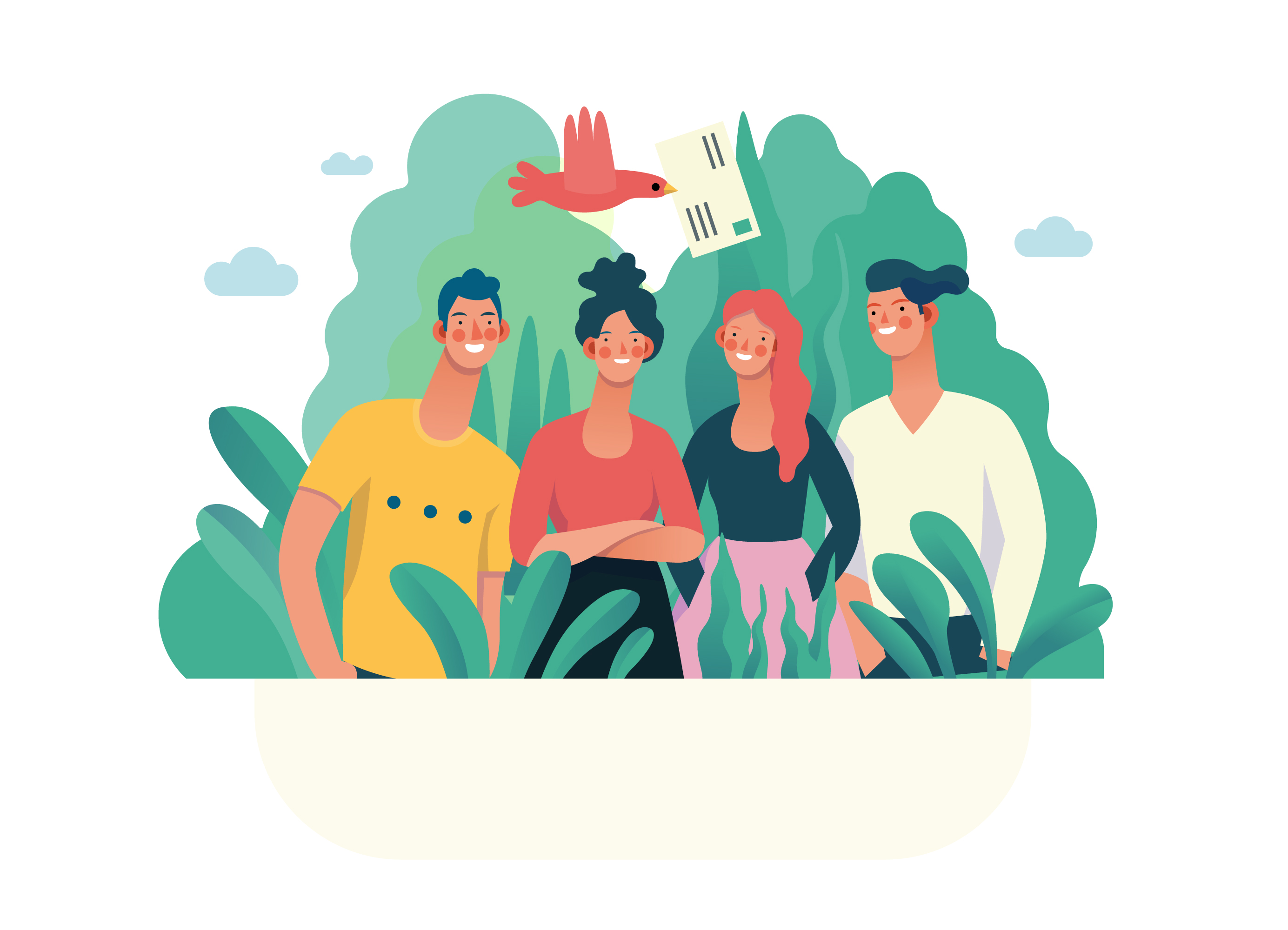 互联网多种商业业务概念扁平化插画下载[Ai]插图(22)