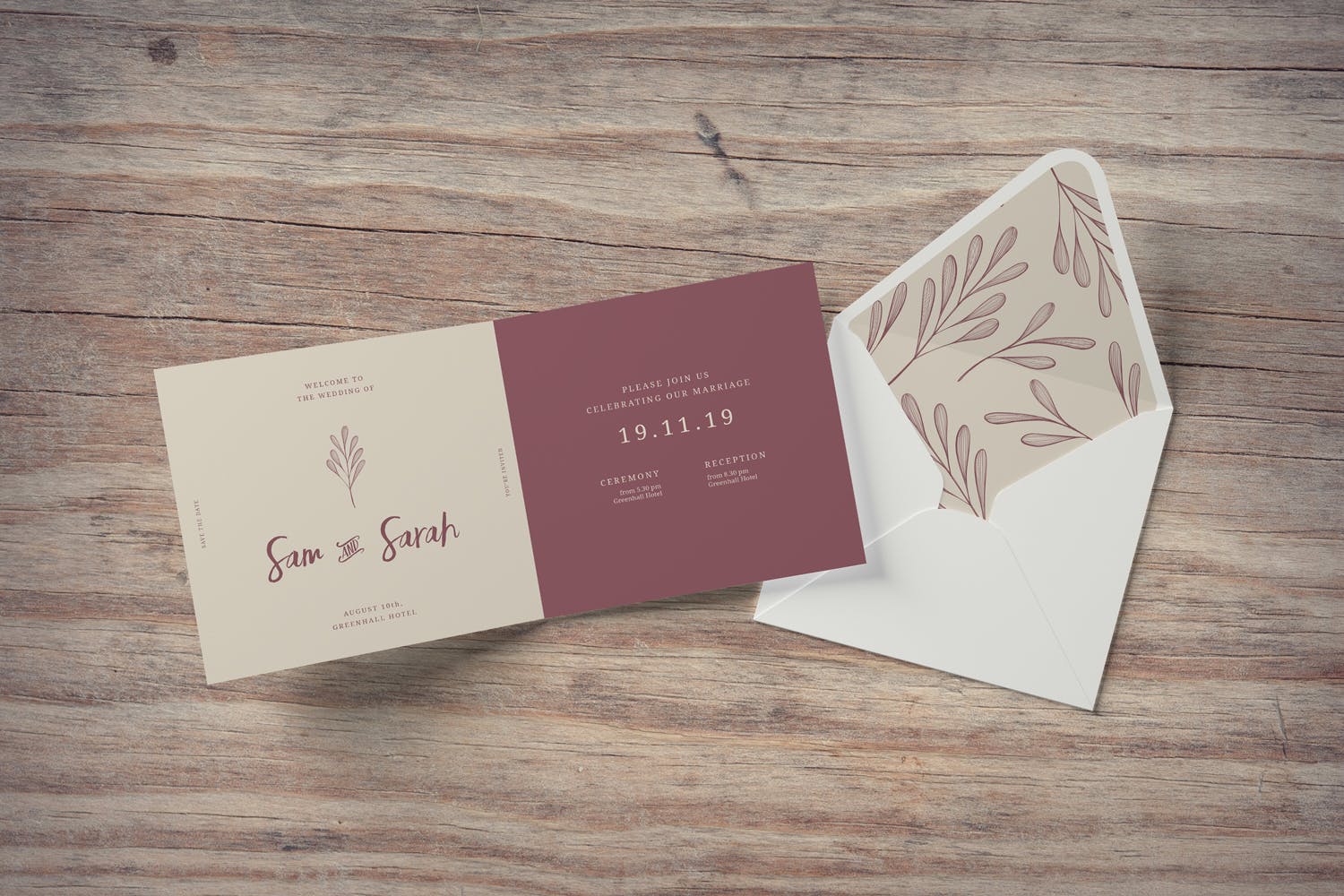 方形请柬和贺卡设计效果图样机素材库精选 Square Invitation and Greeting Card Mockups插图(2)