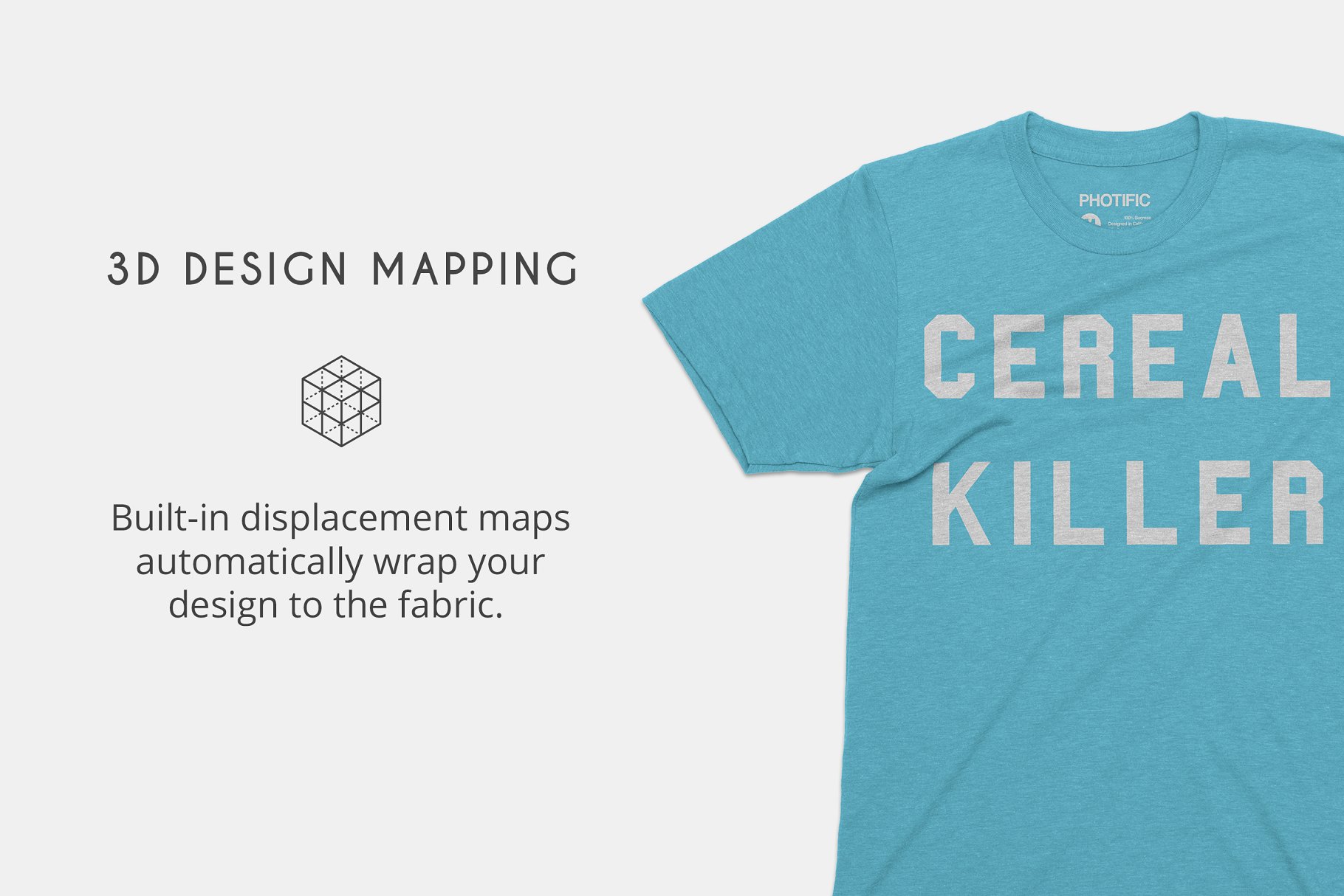 男士T恤样机模板 Tri-Blend T-Shirt Mockups插图(1)