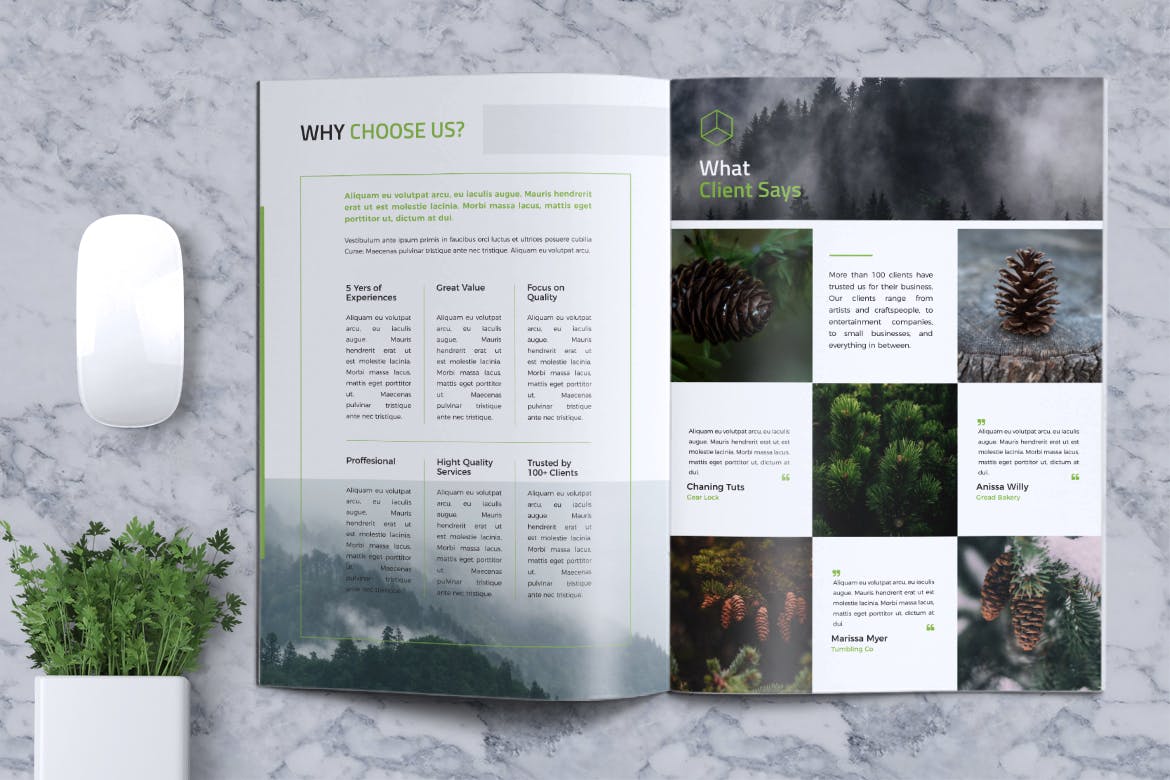 创意企业宣传册/画册设计模板v13 Creative Brochure Template Vol. 13插图(6)