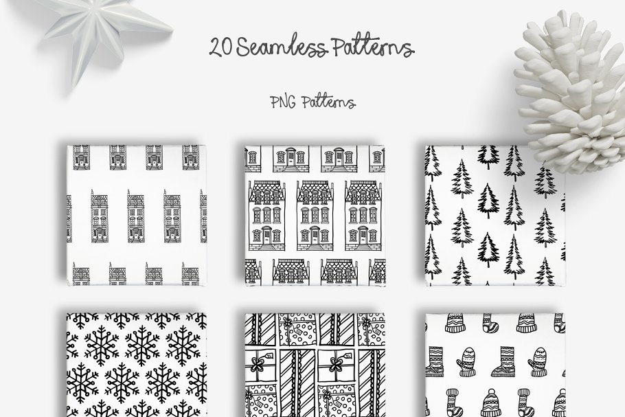 13款手写英文字体合集&Logo模板、矢量插画 Wonderland Fonts Pack & Branding Kit插图(60)