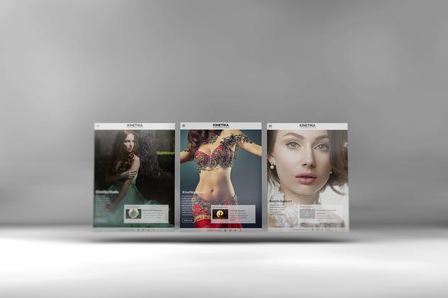 3D平板电脑屏幕网站设计演示样机 3D Tablet Screen Mockups插图(5)