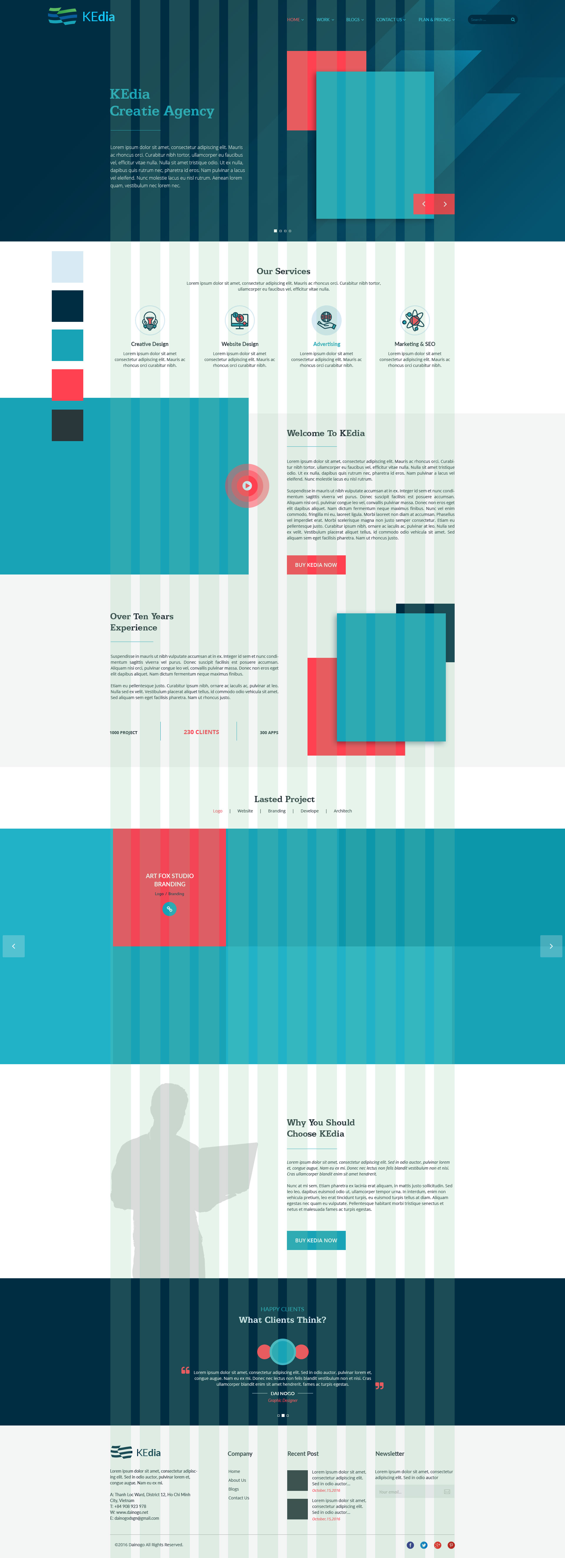 官方网站首页设计模板 Kedia Website Templates插图(1)