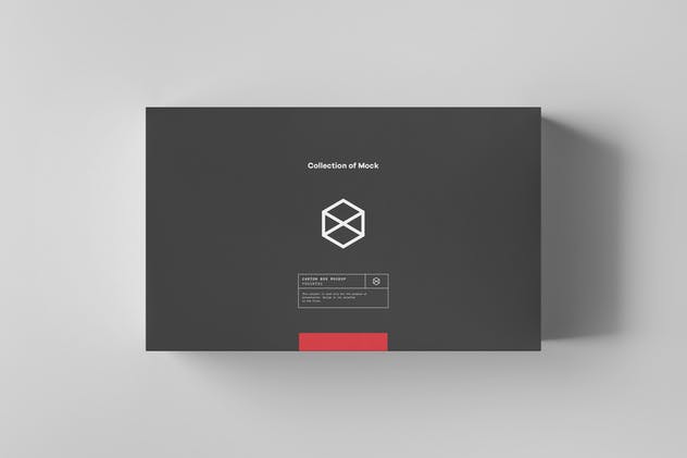 纸箱礼品包装箱样机模板 Carton Box Mock-up 23x14x8 & Wrapper插图(6)