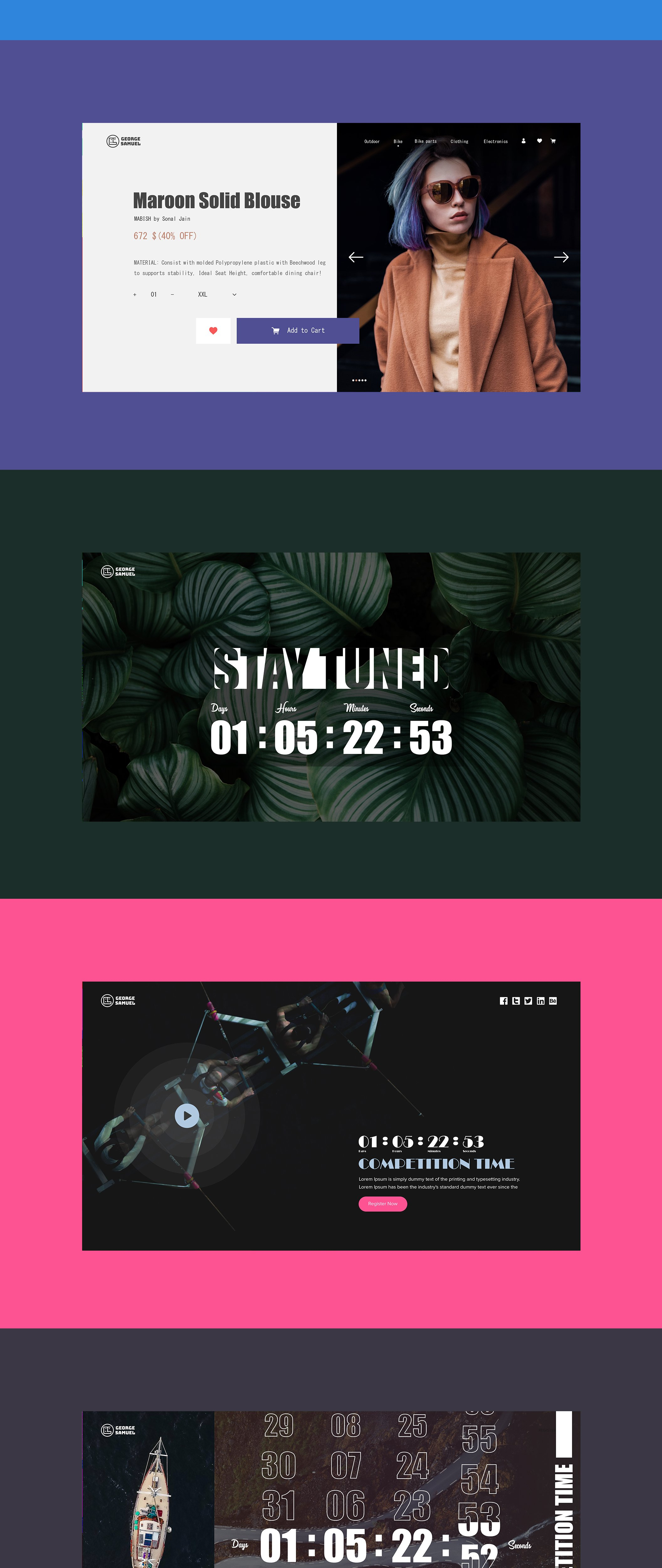 精品：高端大气的多种多样风格的企业产品官网网页模版下载[PSD]插图(4)