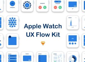 watchOS 体验流程线框图套装下载（ Wireframe Kits,For Sketch）