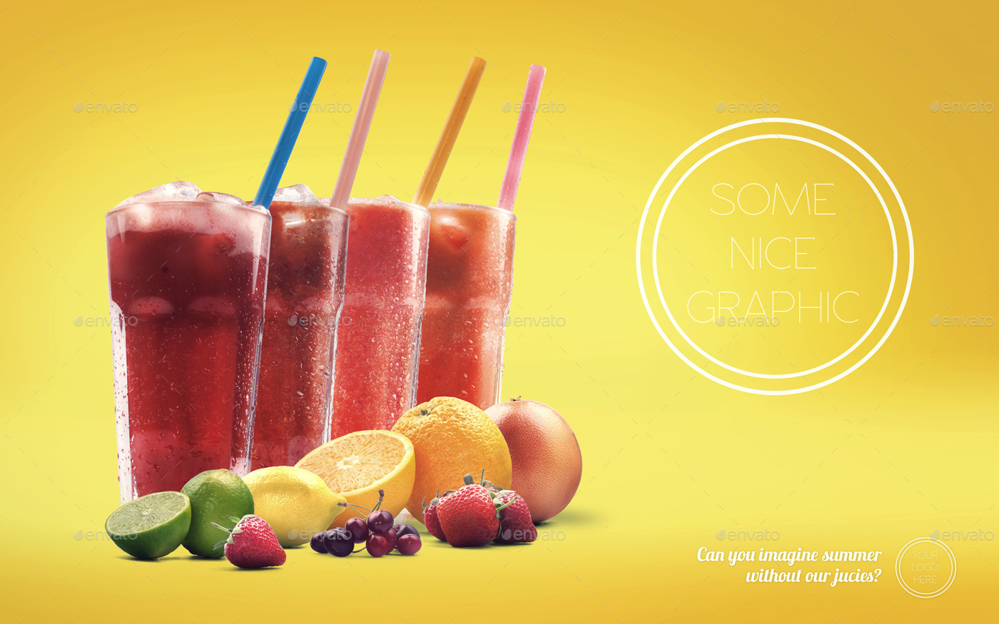 高品质的有机果汁场景展示模型mockups [1.13GB]插图(8)