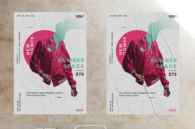 时尚服饰促销广告海报设计模板 Fashion Poster插图(2)