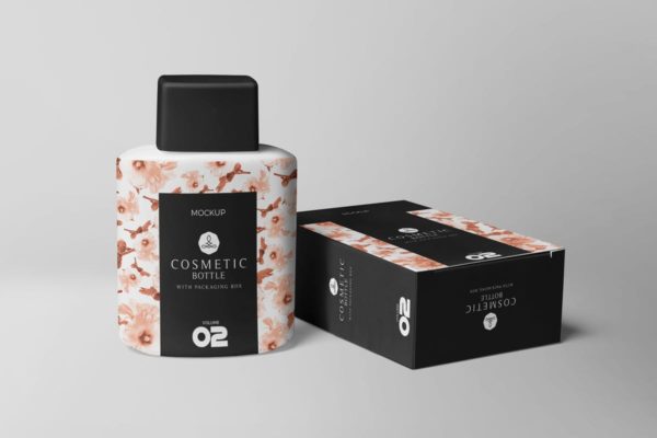 化妆品香水瓶&amp;外包装设计样机 Cosmetic Bottle Mockups
