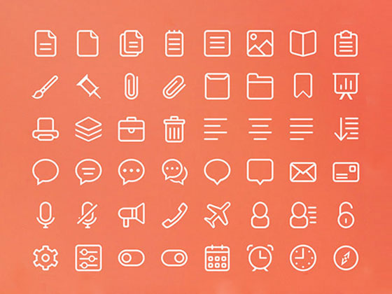 220 枚线性图标素材之家精选sketch素材