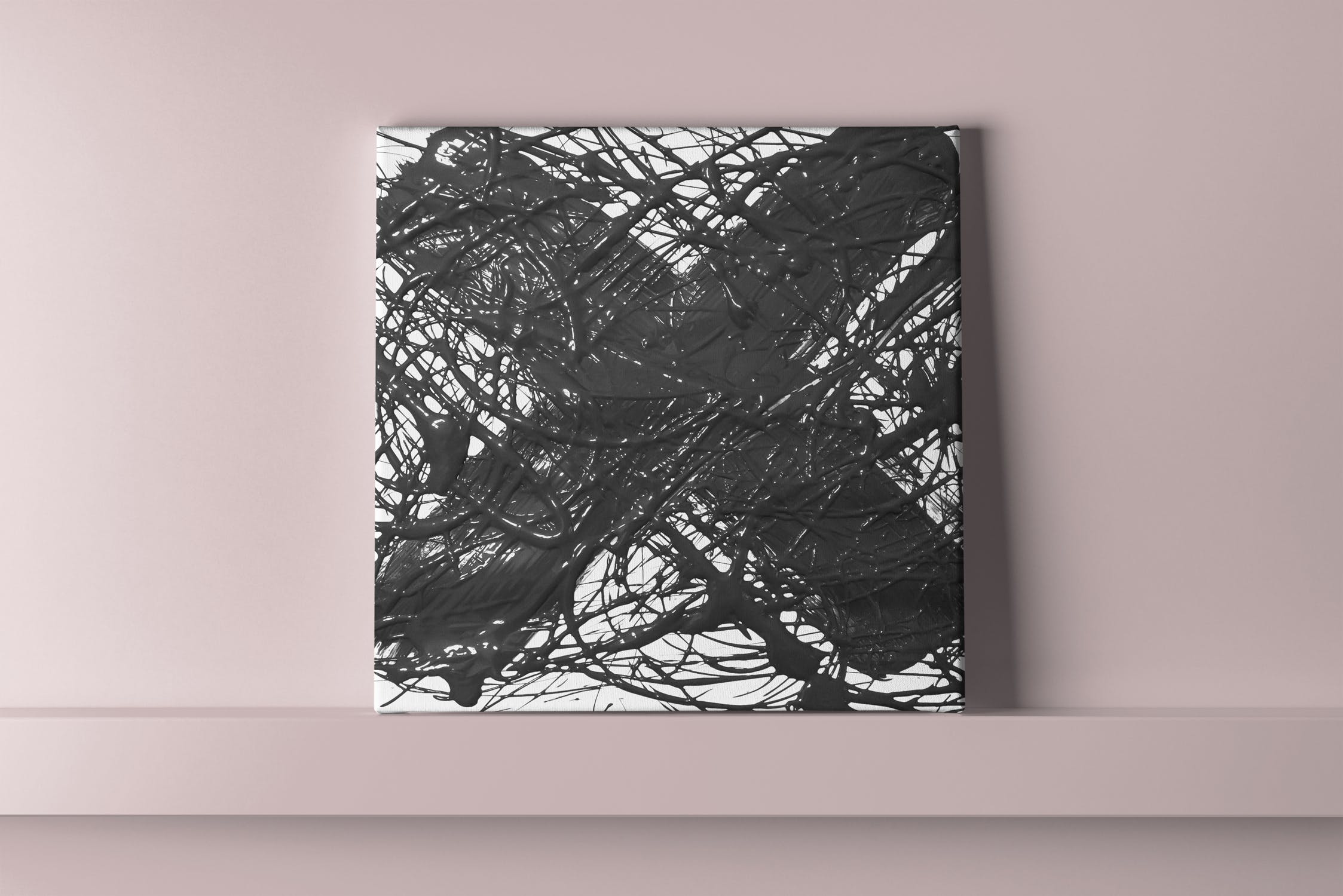 艺术创作展览画布样机v3 Canvas Mock-up 3插图(3)