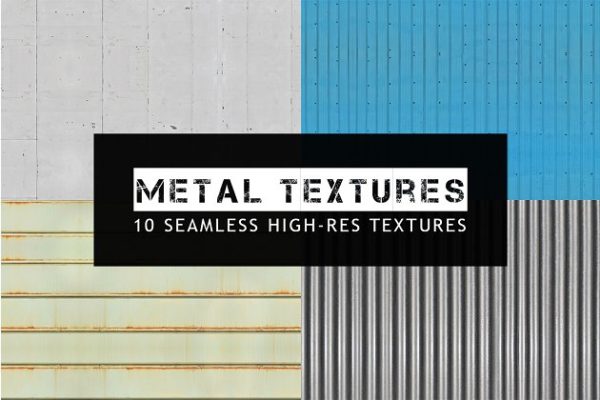 10款金属材质无缝纹理 10 Seamless Metal Textures