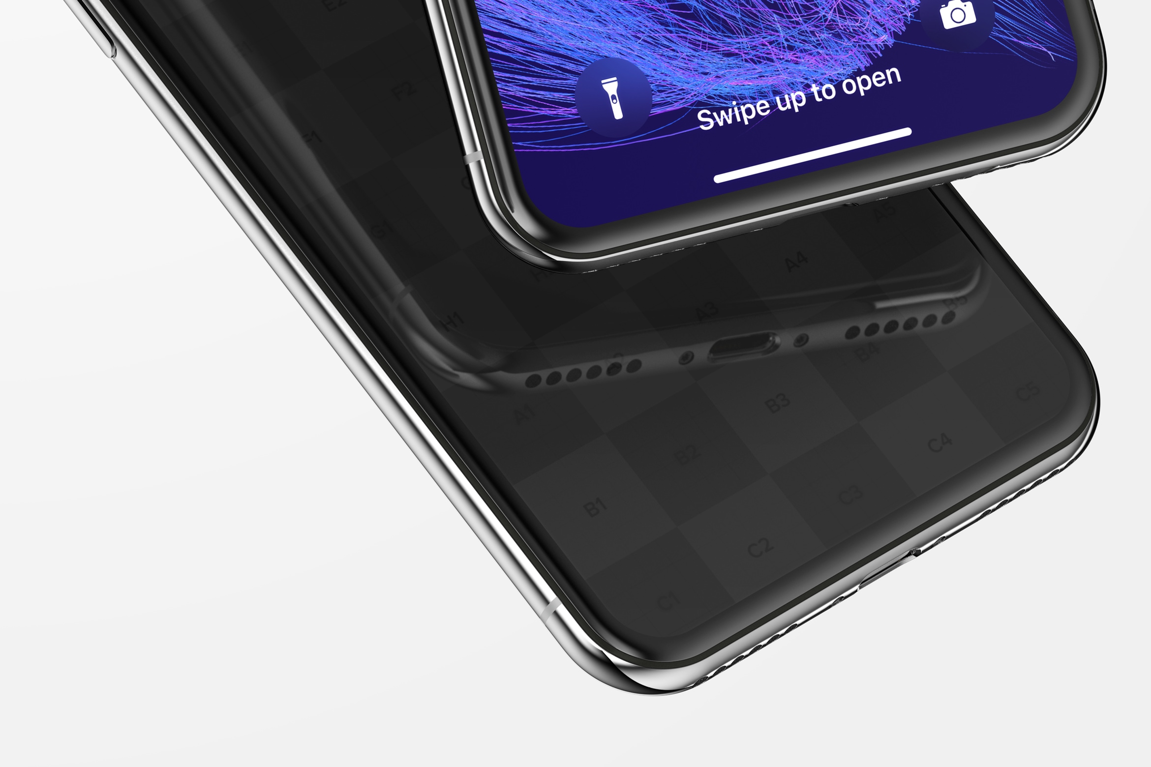 iPhone X智能手机屏幕演示图样机04 iPhone X Mockup 04插图(2)