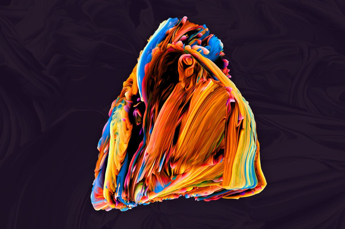 创意抽象纹理系列:80个3D立体抽象形状&PS笔刷 Displaced插图(5)