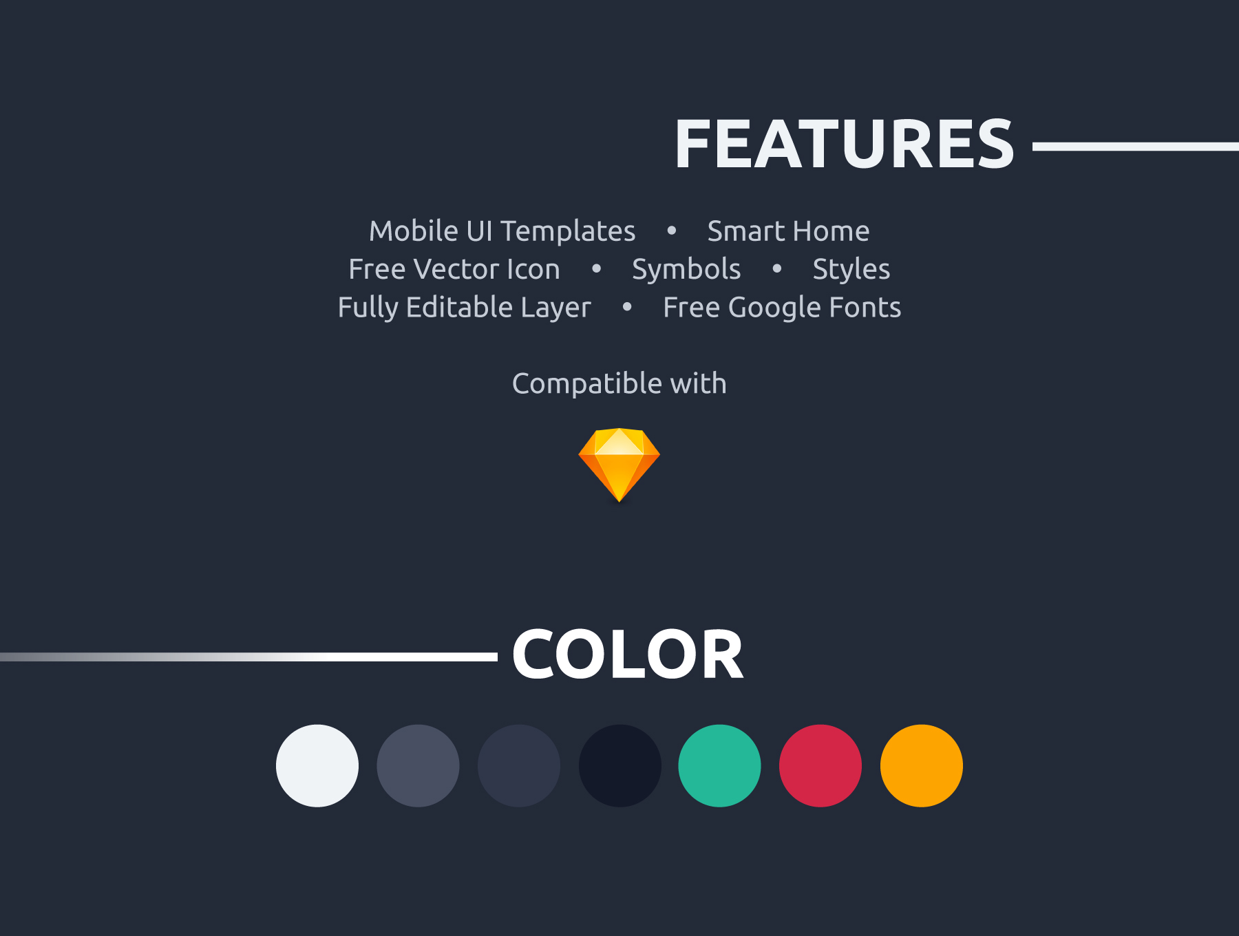 素材库下午茶：自动化智能居家多功能APP UI KIT套装下载[Sketch]插图(1)