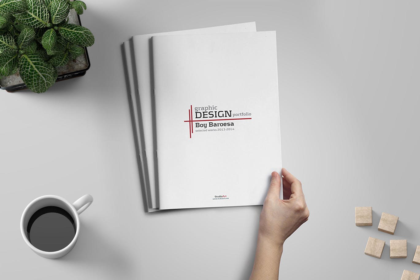 设计师作品集设计案例模板 Graphic Designer Portfolio插图