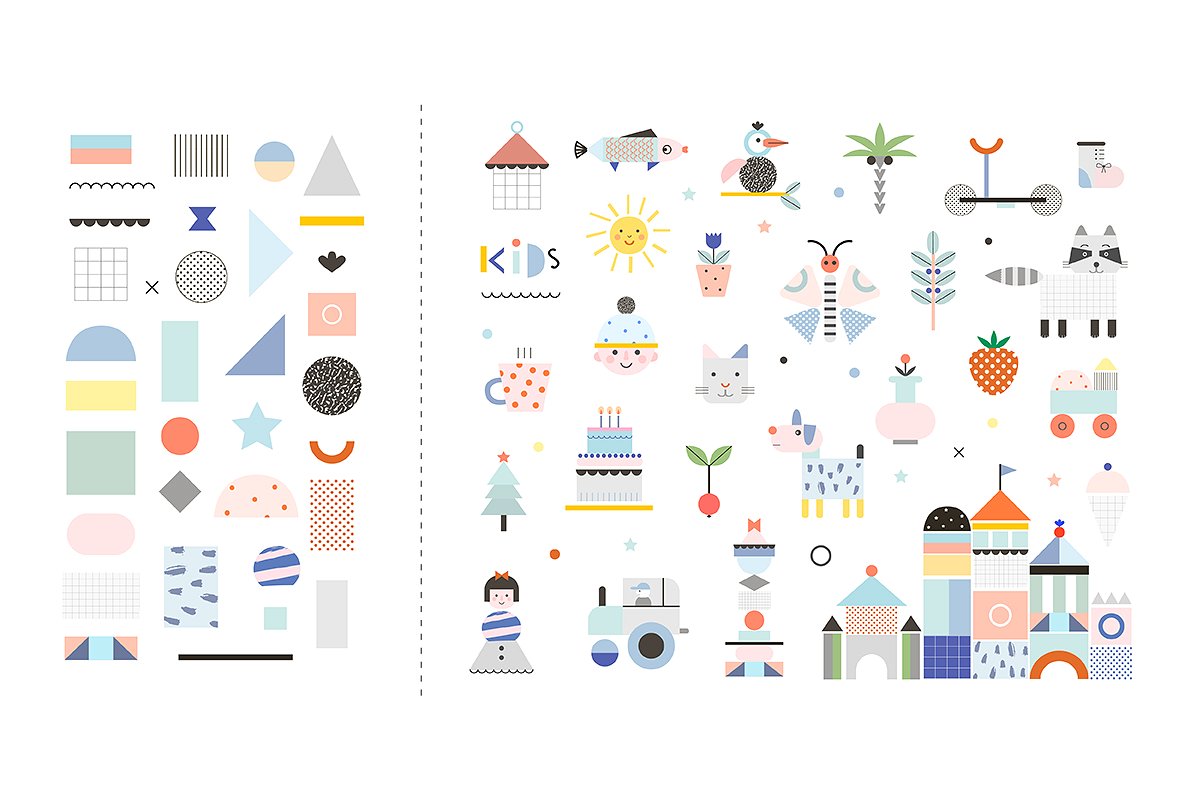 儿童项目装饰素材合集 Tell your Tale kids decor set插图(1)