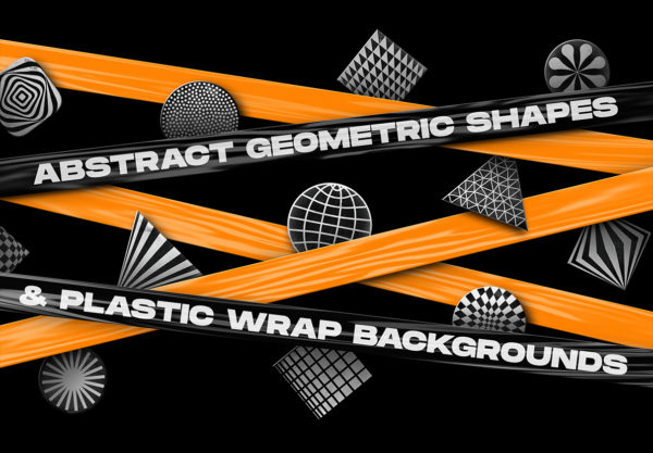 素材库下午茶：200个抽象的形状&素材库精选背景集