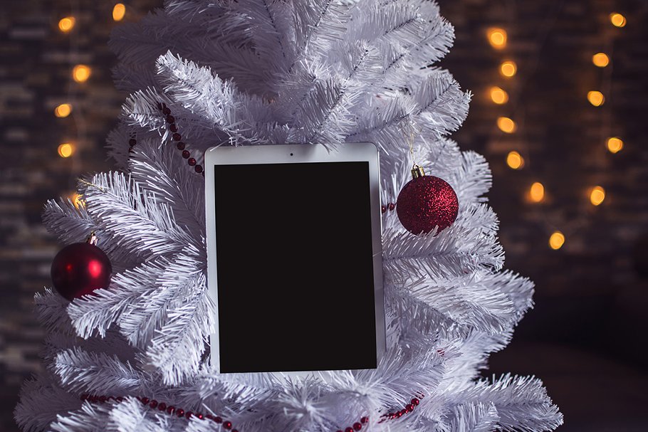 8款圣诞节主题&iPad样机模板 8 Christmas Mac & Ipad Mock-ups插图(4)
