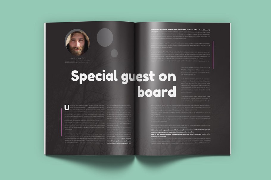 潮流时尚生活杂志模板 Magenta Magazine插图(6)