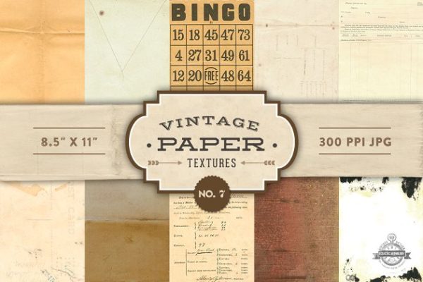 复古纸张纹理 Vintage Paper Textures – No. 7