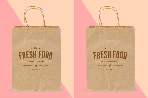 逼真的多用途手提袋环保袋纸袋VI样机展示模型mockups
