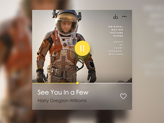 火星救援音乐播放器素材之家精选sketch素材