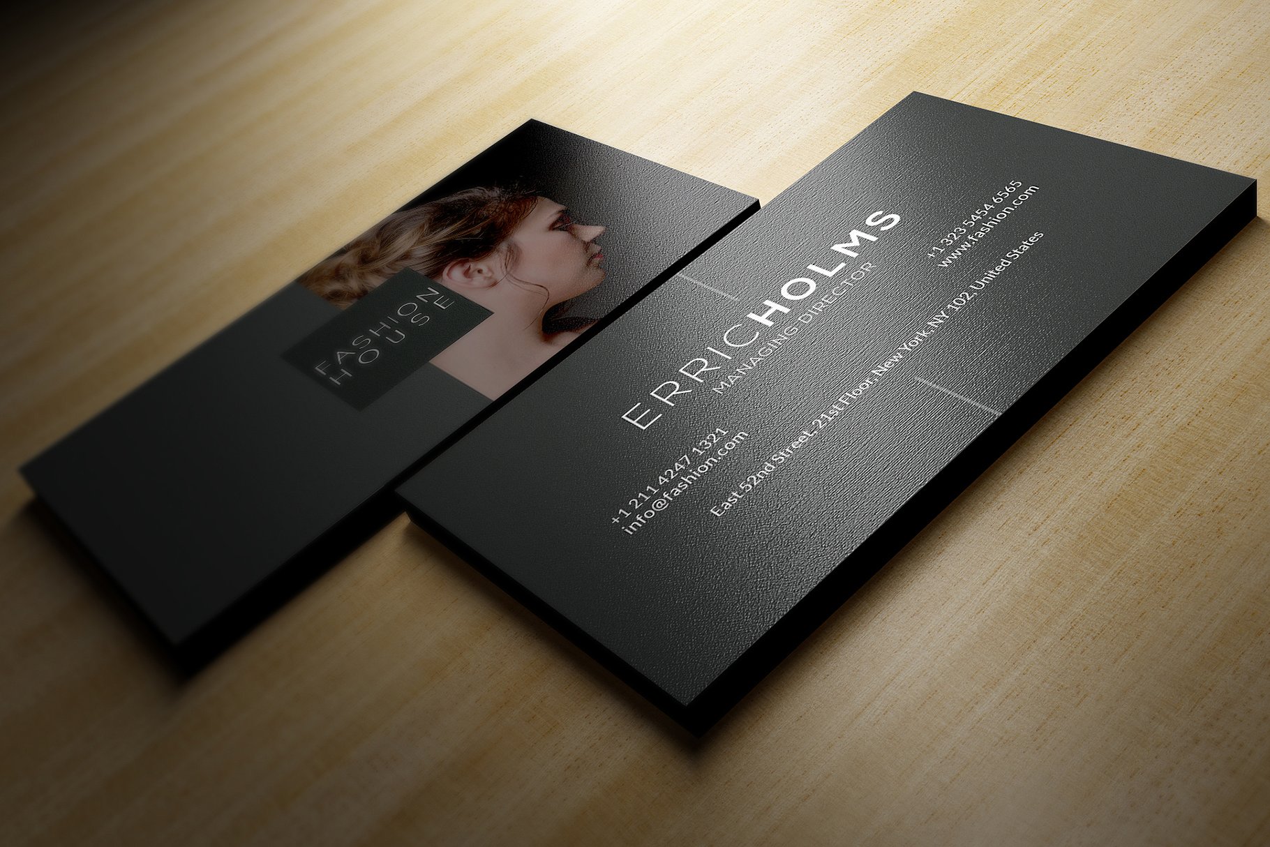 精致的高逼格黑色创意名片模板插图(3)