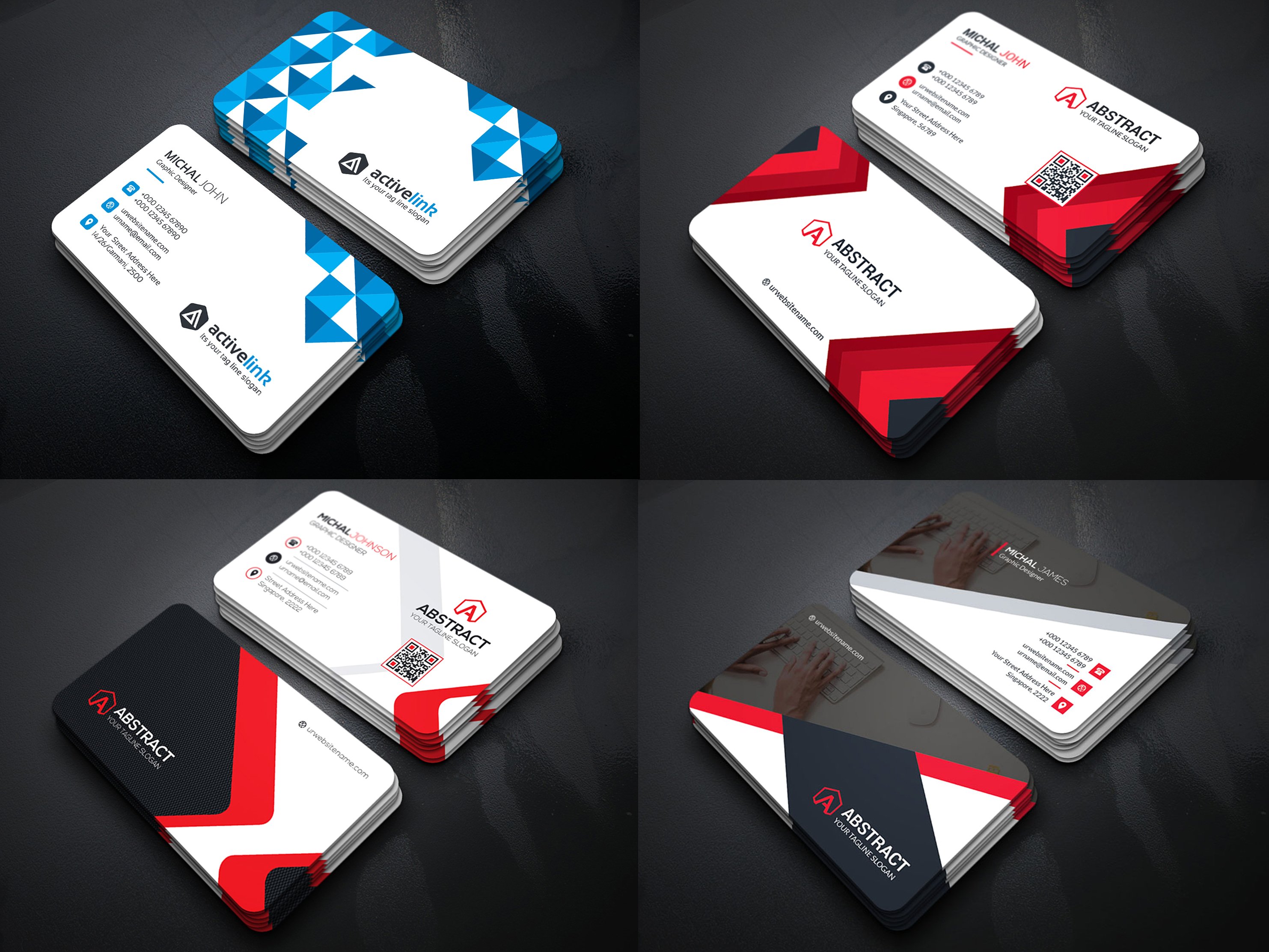 25个高品质的实用高端商务商业名片邀请函设计模板插图(6)