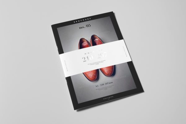 A4规格时尚杂志宣传册样机v2 A4 Brochure Mock-up 2