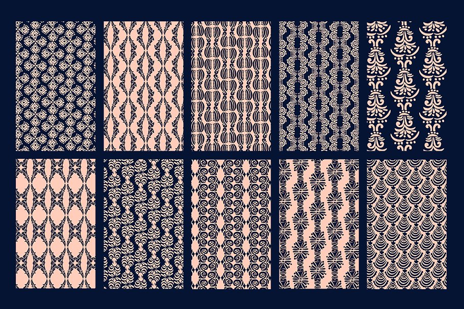 重复花纹图形图案纹理合集 Bold Patterns插图(4)